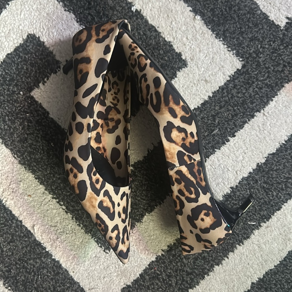 ZARA leopard kitten heel size 9/40 - Picture 2 of 4